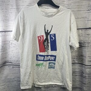 VTG Tour DuPont Premier Cycling Biking Event Single Stitch Size L USA Fresca